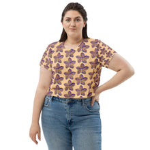 Load image into Gallery viewer, All-Over Print Crop Tee