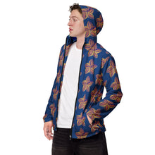 Load image into Gallery viewer, Men’s windbreaker Samoan Flower Peach