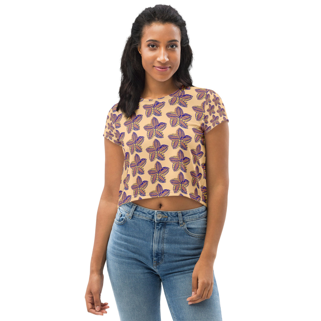 All-Over Print Crop Tee