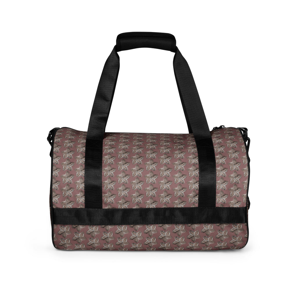Samoan flower print gym bag