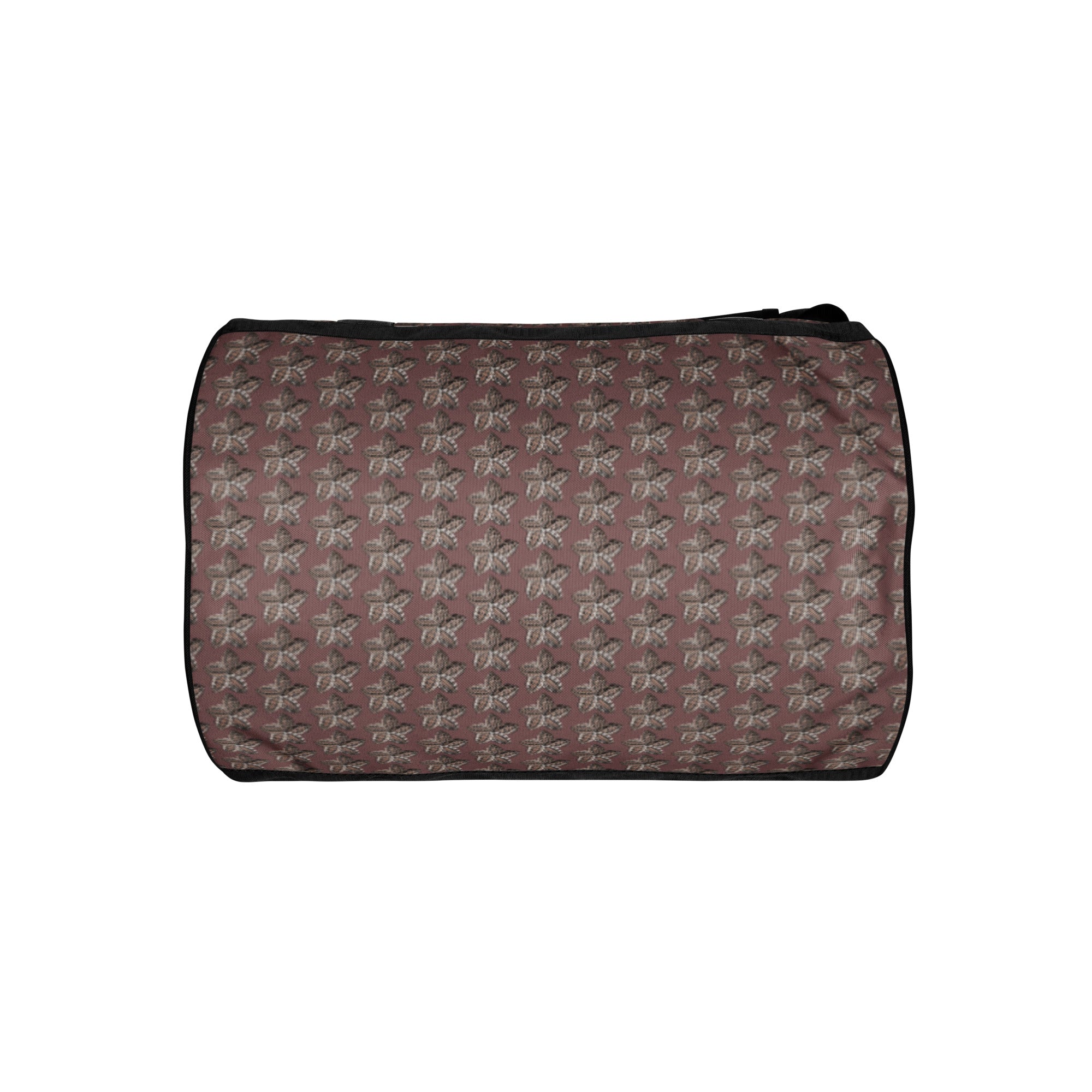 Samoan flower print gym bag