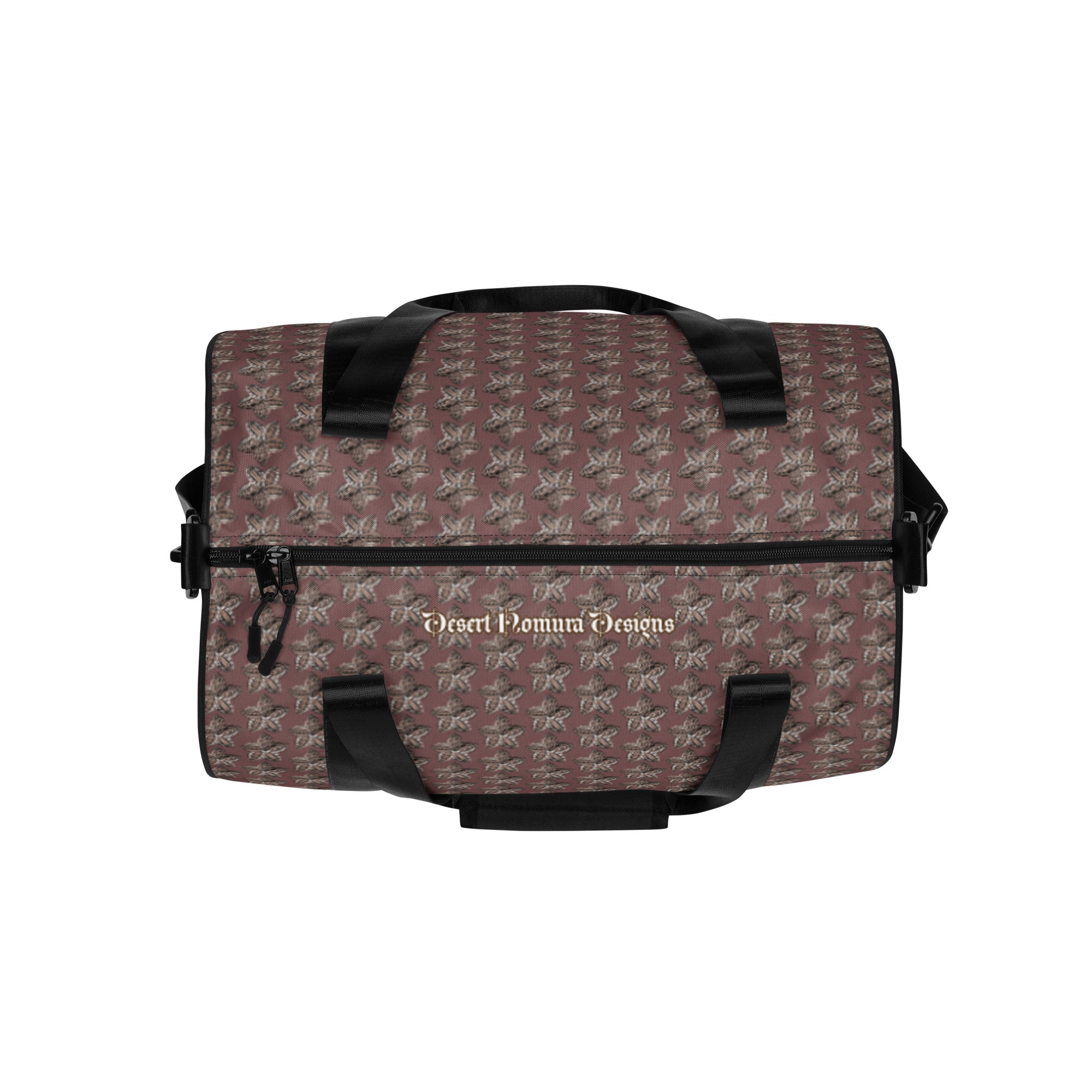 Samoan flower print gym bag