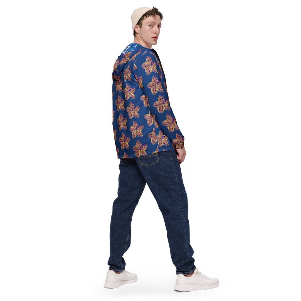 Men’s windbreaker Samoan Flower Peach