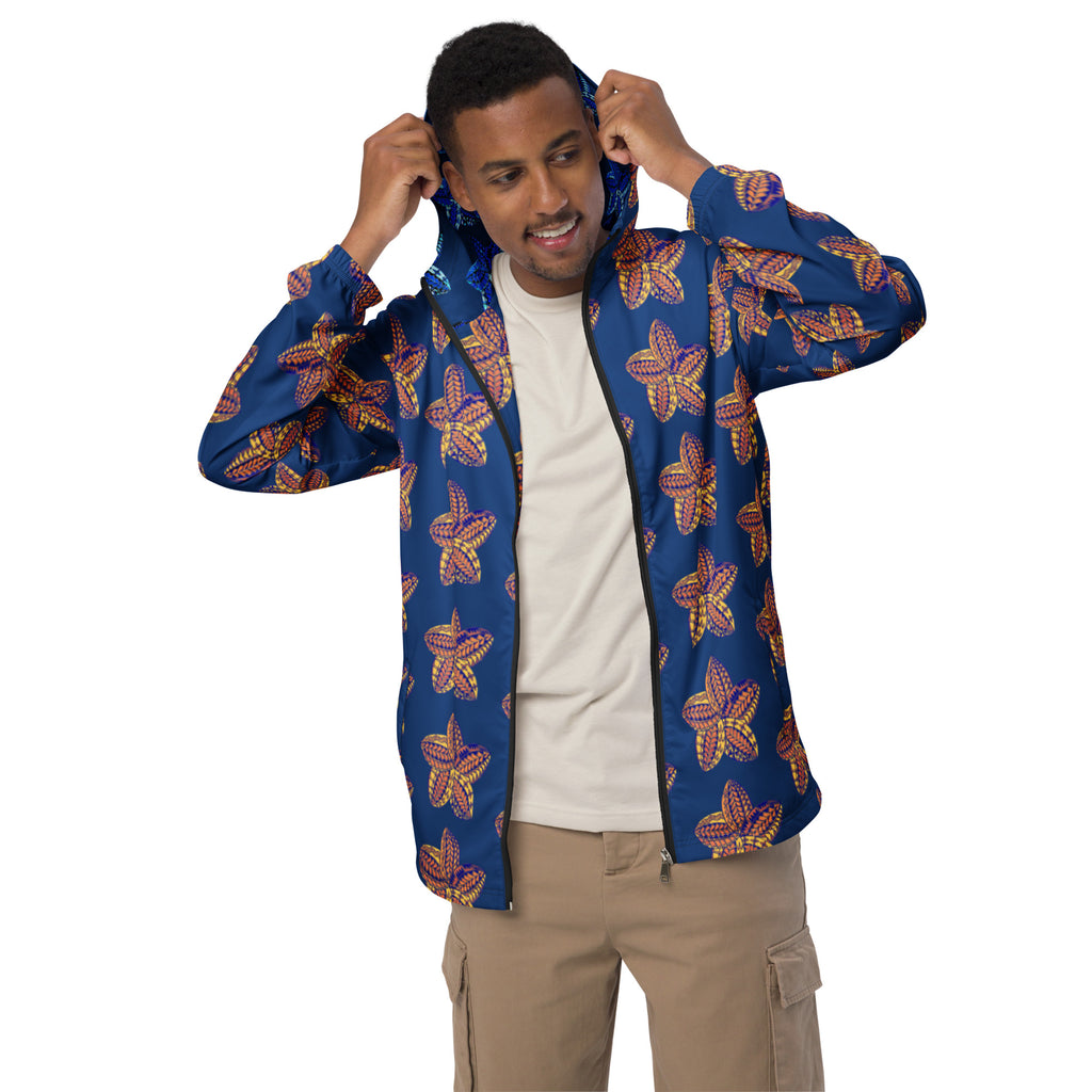 Men’s windbreaker Samoan Flower Peach
