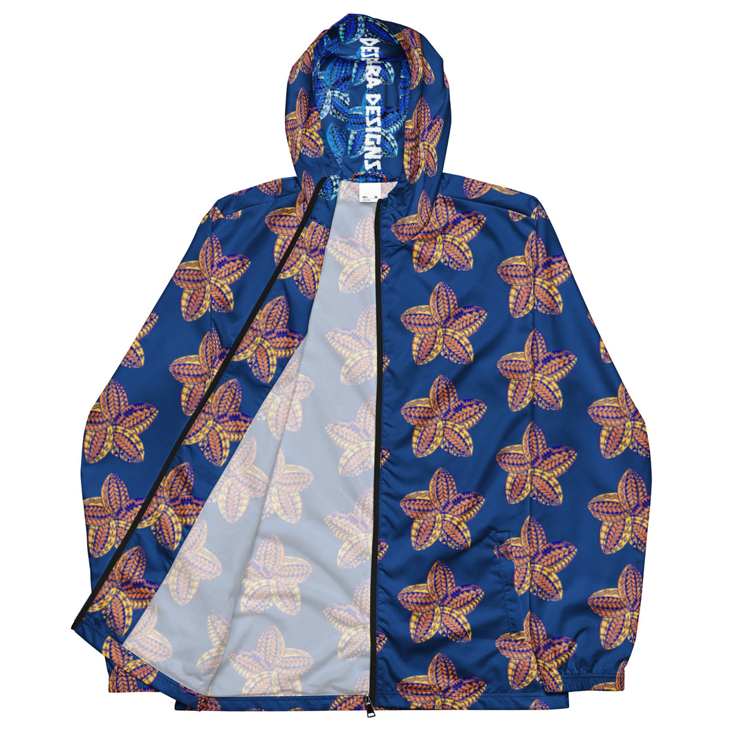 Men’s windbreaker Samoan Flower Peach