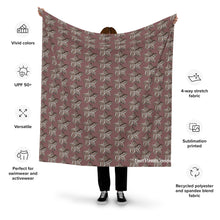 Load image into Gallery viewer, Samoan Flower brown fabric
