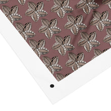 Load image into Gallery viewer, Samoan Flower brown fabric
