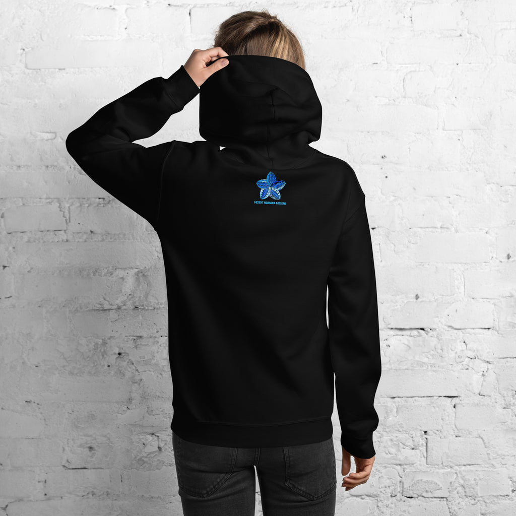 Blue Samoan Flower Unisex Hoodie