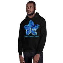 Load image into Gallery viewer, Blue Samoan Flower Unisex Hoodie
