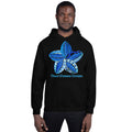 Blue Samoan Flower Unisex Hoodie