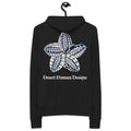 Samoan gray flowerUnisex zip hoodie