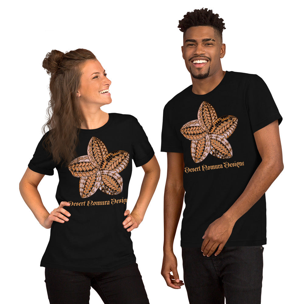 Unisex t-shirt Brown Flower