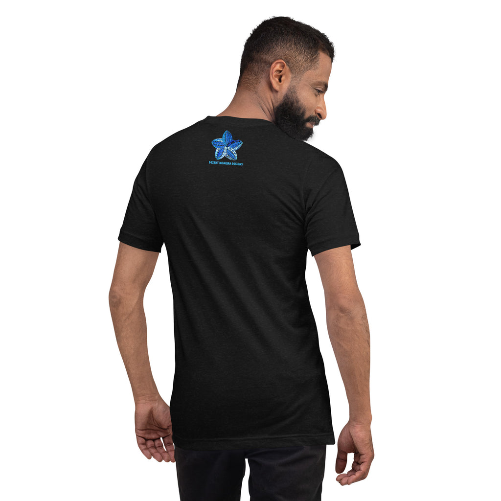 Blue Samoan Flower Unisex t-shirt