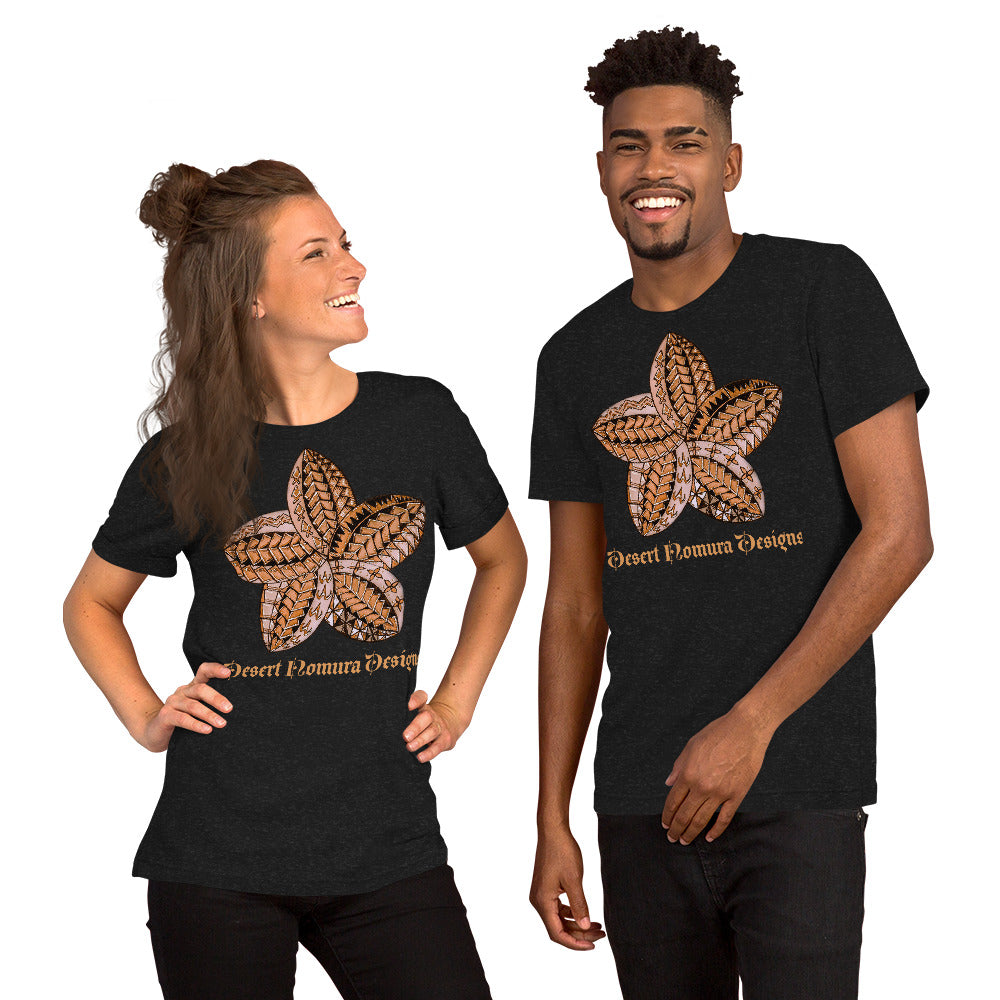 Unisex t-shirt Brown Flower