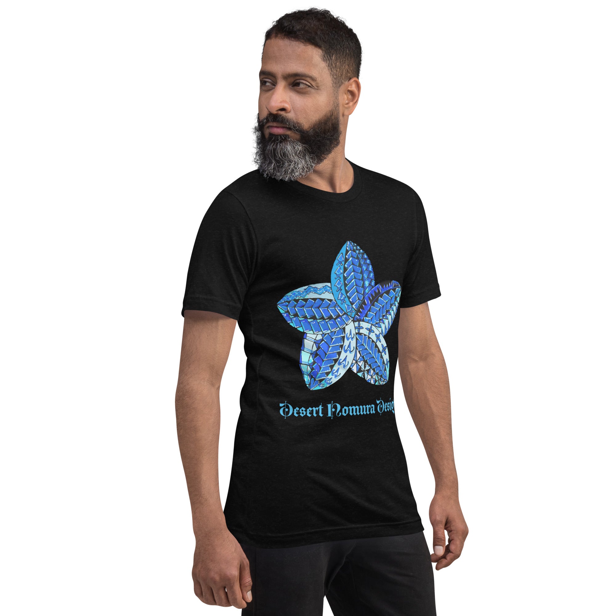 Blue Samoan Flower Unisex t-shirt