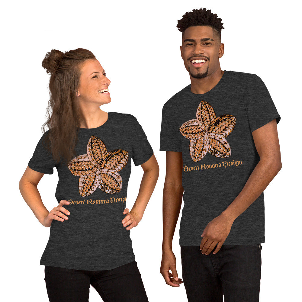 Unisex t-shirt Brown Flower