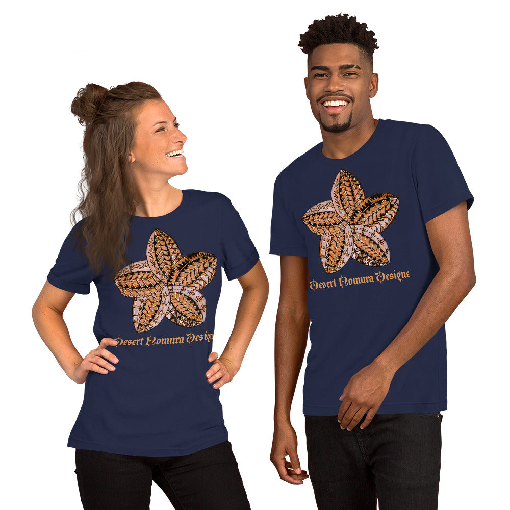 Unisex t-shirt Brown Flower