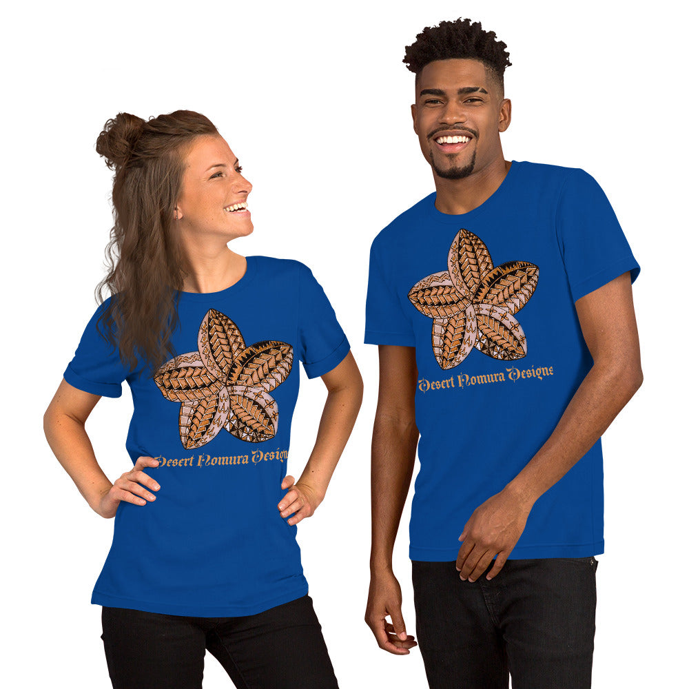 Unisex t-shirt Brown Flower